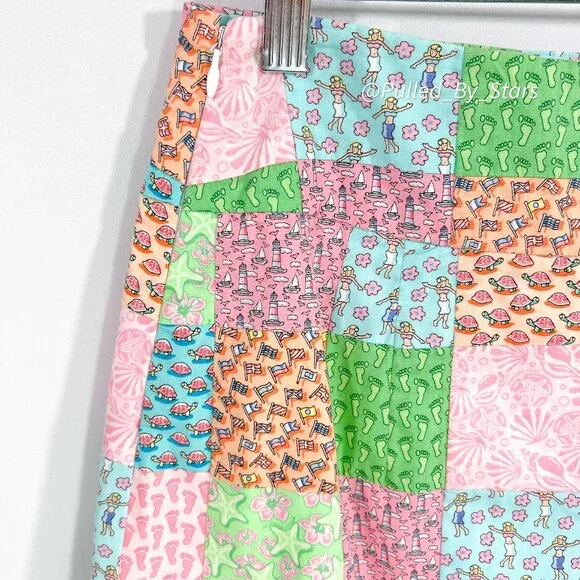 VINEYARD VINES Colorful Pastel Summertime Patchwork A-Line Skirt - Size 6 - EUC! - Picture 10 of 14